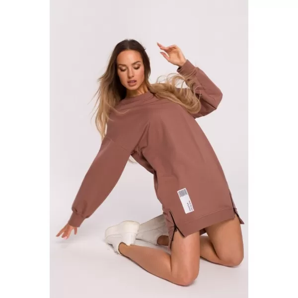  Damen-Sweatshirt MOE M676 SCHOKOLADE 