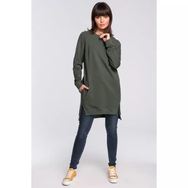  Damen-Sweatshirt BEWEAR B101 MILITÄRGRÜN 