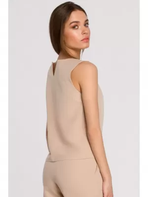 Damenbluse STYLOVE S257 BEIGE
