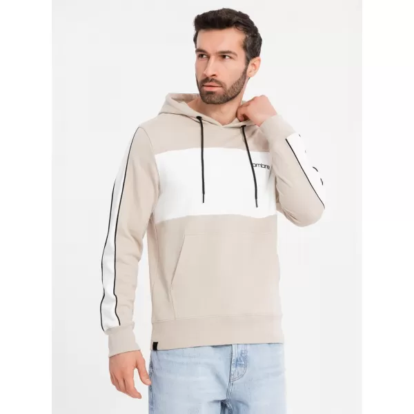  Herren -Sweatshirt OMBRE OM-SSNZ-0225 BEIGE 