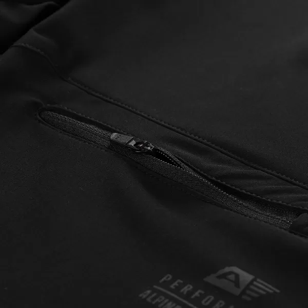  Frauen -Softshell -Shorts ALPINE PRO BAKA SCHWARZ 