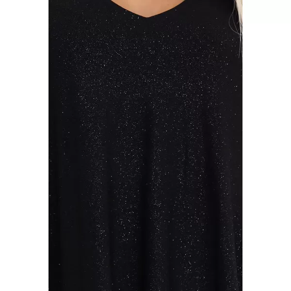  Kleid NUMOCO LIVIA 597-1 SCHWARZ MIT GLITZER 