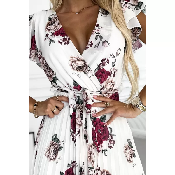  Kleid NUMOCO LISA 434-8 DUNKELROTE ROSE 