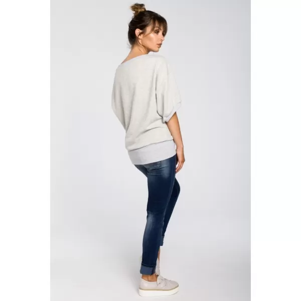 Damenbluse BEWEAR B048 HELLGRAU 
