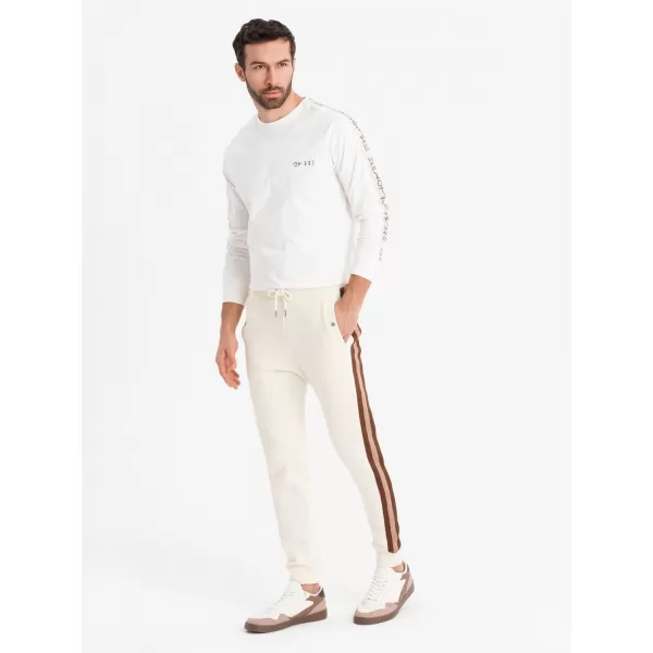  Herren -Traursanzüge OMBRE OM-PASK-0258 CREME 