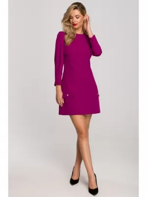 Kleid MAKOVER K148 RUBINE