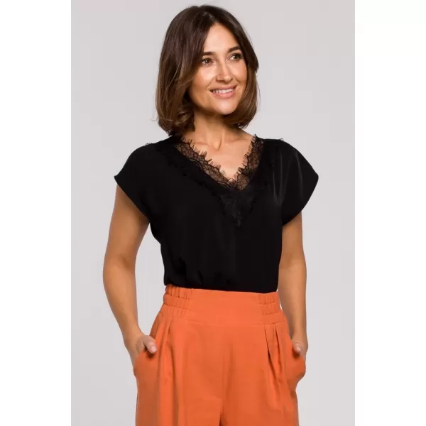  Damenbluse STYLOVE S206 SCHWARZ 