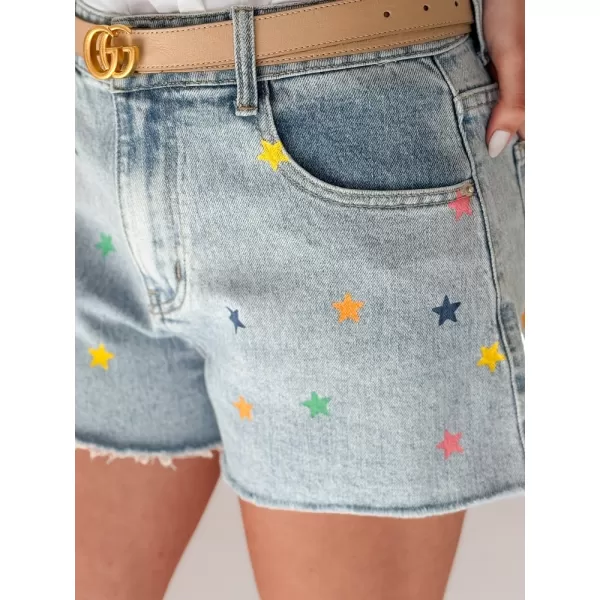  Damenshorts DSTREET STARSHINE SY0463 BLAU 