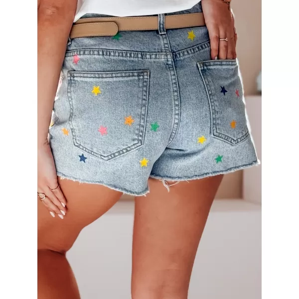  Damenshorts DSTREET STARSHINE SY0463 BLAU 