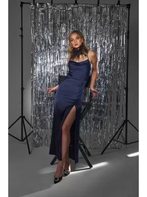 Kleid MAKOVER K155 MARINEBLAU