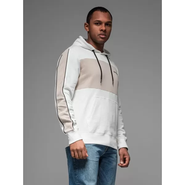  Herren Sweatshirt OMBRE OM-SSNZ-0225 WEIß 