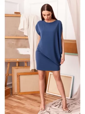 Kleid STYLOVE S262 BLAU