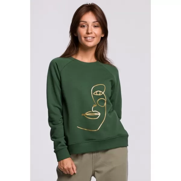  Damen-Sweatshirt BEWEAR B167 RASEN GRÜN 