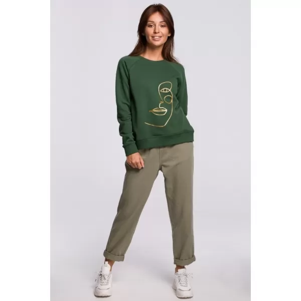  Damen-Sweatshirt BEWEAR B167 RASEN GRÜN 