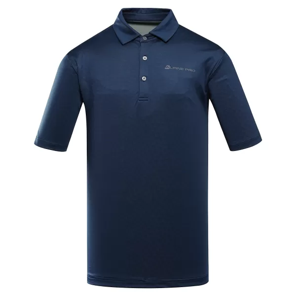  Herren t -Shirt mit einem Kragen ALPINE PRO COOWEL 2 BLAU 