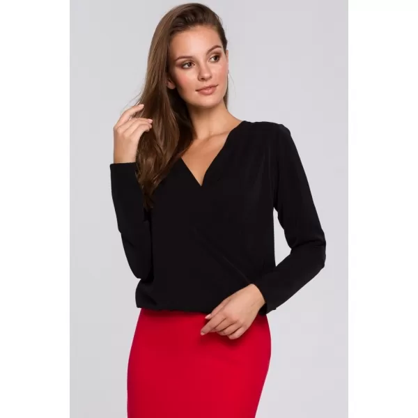  Damenbluse MAKOVER K037 SCHWARZ 