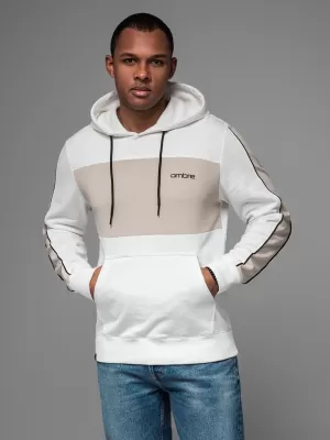 Herren Sweatshirt OMBRE OM-SSNZ-0225 WEIß