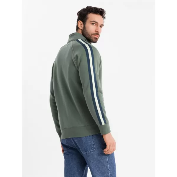  Herren -Sweatshirt OMBRE OM-SSZP-0219 OLIVE 