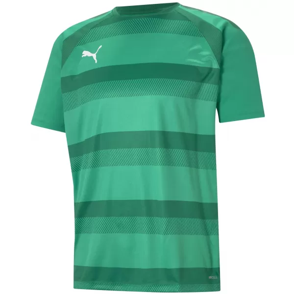  Herren -funktionales Hemd PUMA TEAMVISION JERSEY 704921_05 PFEFFERGREEN/POWERGREEN/WEIß 