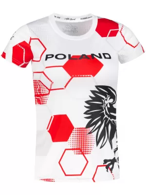 Frauenfunktional T -Shirt Premium ALTISPORT VOJ/ALW036PL/TR01 HEXA-WH