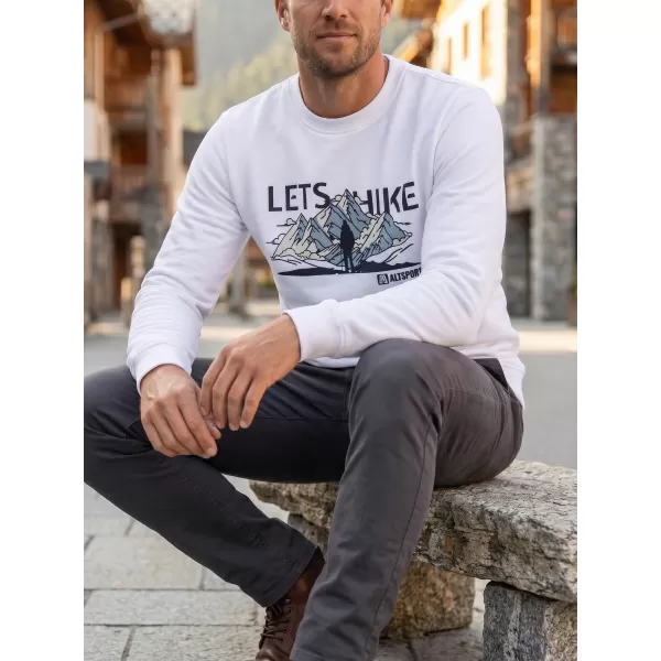  Herren -Sweatshirt ALTISPORT ALM190406 WEIß 