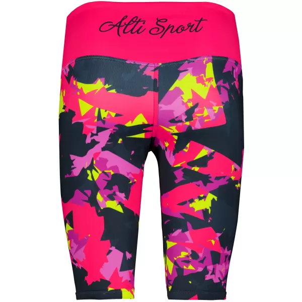 Frauen -Leggings über den Knien Premium ALTISPORT VOJ/ALW110LEG02 PINK -BLACK 