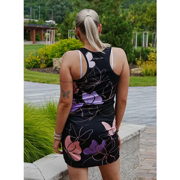  Frauenkleid -Prämie von Frauen ALTISPORT VOJ/ALW086SAT01 SCHWARZ/LILA 
