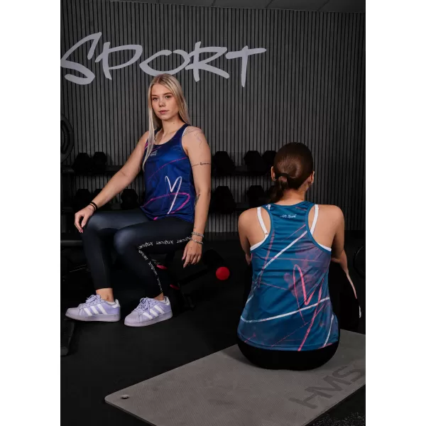  Funktionaler Tanktoper der Frauen auf Prämie ALTISPORT VOJ/ALW082TIL01 DUNKELBLAU 