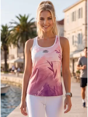 Hochwertiges Funktions-Tanktop für Damen ALTISPORT VOJ/ALW083TIL01 WEIß ROSA