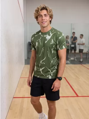 Männer funktionaler T -Shirt Premium ALTISPORT VOJ/ALM052TR01 KHAKI
