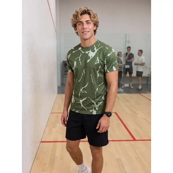  Männer funktionaler T -Shirt Premium ALTISPORT VOJ/ALM052TR01 KHAKI 