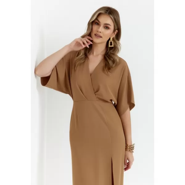  Kleid MAKOVER K163 BEIGE 