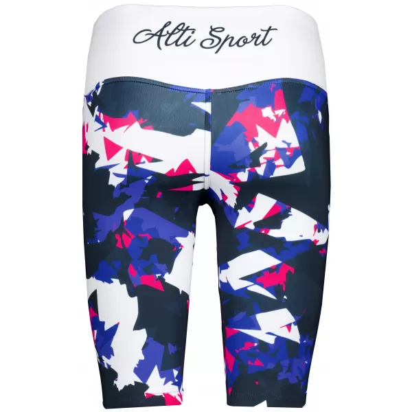  Frauen -Leggings über den Knien Premium ALTISPORT VOJ/ALW110LEG02 VIOLETT -WEIß 