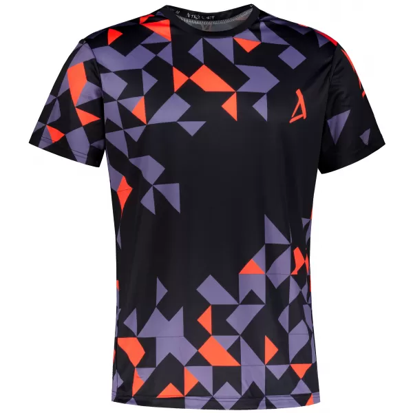  Männer funktionaler T -Shirt Premium ALTISPORT VOJ/ALM108TR01 SCHWARZ -ORANGE 