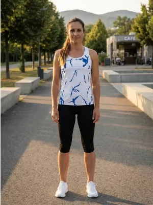 Funktionaler Tanktoper der Frauen auf Prämie ALTISPORT VOJ/ALW052TIL01 WEIß