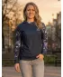 Funktionaler Sweatshirt -Prämie von Frauen ALTISPORT VOJ/ALW063MI01 SCHWARZ