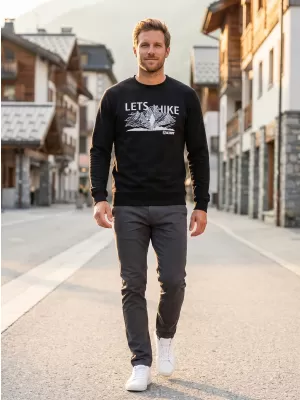 Herren -Sweatshirt ALTISPORT ALM190406 SCHWARZ