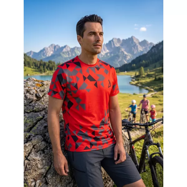  Männer funktionaler T -Shirt Premium ALTISPORT VOJ/ALM108TR01 ROT 