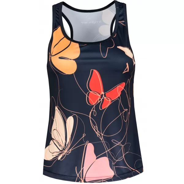  Funktionaler Tanktoper der Frauen auf Prämie ALTISPORT VOJ/ALW086TIL01 SCHWARZ/ORANGE 