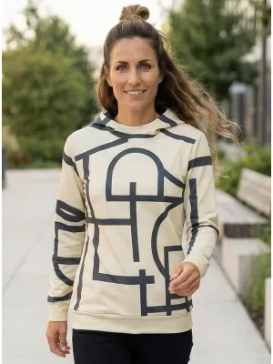 Funktionaler Sweatshirt -Prämie von Frauen ALTISPORT VOJ/ALW085MI01 HELLBRAUN