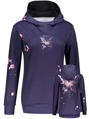 Funktionaler Sweatshirt -Prämie von Frauen ALTISPORT VOJ/ALW077MI01 DUNKELVIOLETT/ROSA