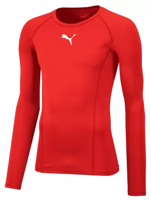 Herren -funktionales Hemd PUMA LIGA BASELAYER TEE LS 655920_01 PUMA ROT