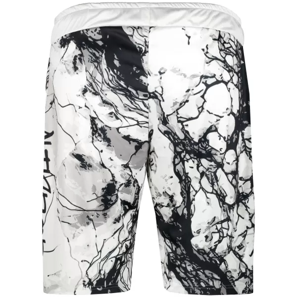  Die funktionalen Shorts von Männern Premium ALTISPORT VOJ/ALM071KRA01 WEIß -UND -SCHWARZ 