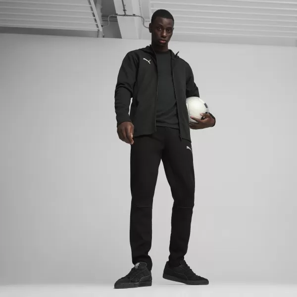  Herren-Sweatshirt PUMA TEAMFINAL CASUALS HOODED JKT 658528_03 PUMA BLACK/PUMA SILBER 