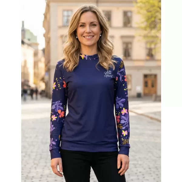  Funktionaler Sweatshirt -Prämie von Frauen ALTISPORT VOJ/ALW063MI01 DUNKELVIOLETT 