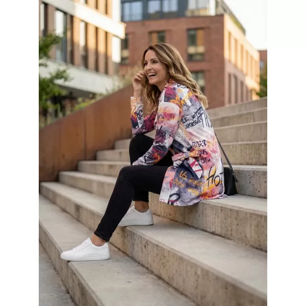  Frauen -Sweatshirt -Premium -Tasche für Frauen ALTISPORT VOJ/ALW105MI05 WEIß -ORANGE 