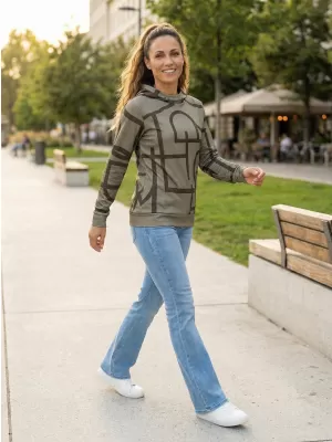 Hochwertiges Funktions-Sweatshirt für Damen ALTISPORT VOJ/ALW085MI01 DUNKELBRAUN