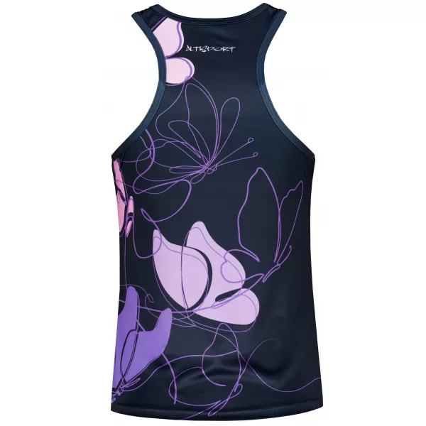  Funktionaler Tanktoper der Frauen auf Prämie ALTISPORT VOJ/ALW086TIL01 DUNKELBLAU/LILA 