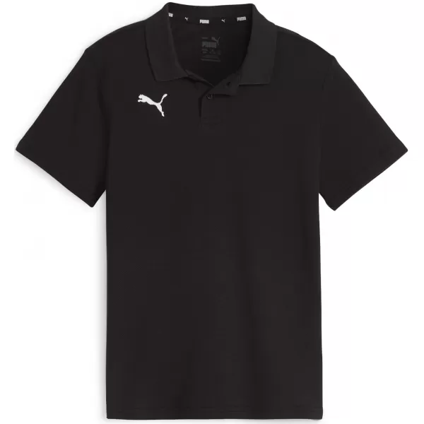  Herren t -Shirt mit einem Kragen PUMA TEAMGOAL CASUALS POLO JR 658606_03 PUMA BLACK/PUMA WEIß 