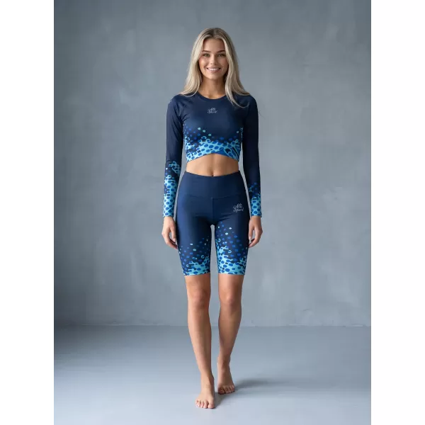  Frauen -Leggings über den Knien Premium ALTISPORT VOJ/ALW109LEG02 KÖNIGLICH 